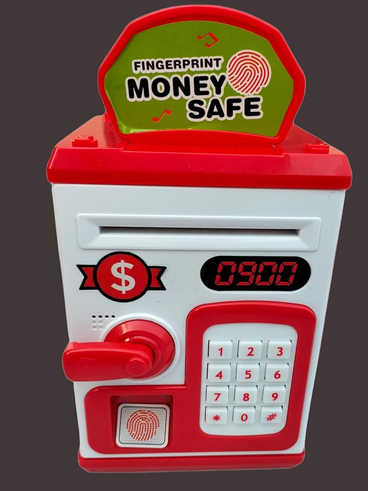 Money Bank for Kids with Fingerprint Sensor