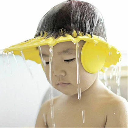 Baby Adjustable Safe Bathing Shower Cap (Pack of 2)